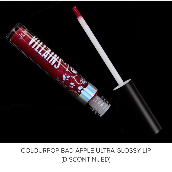 DISNEY Villains Evil Queen ColourPop Ultra Glossy Lip - Bad Apple NWT - Picture 4 of 5